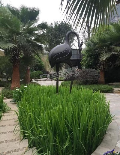 公園創(chuàng)意鳥不銹鋼雕塑定制